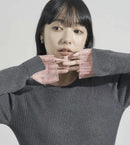 日本直送25AW Washable Color Scheme Layered Sheer Knit - HLY & CHOCCICO