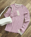 日本直送25AW Washable Color Scheme Layered Sheer Knit - HLY & CHOCCICO