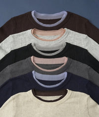 日本直送25AW Washable Color Scheme Layered Sheer Knit - HLY & CHOCCICO