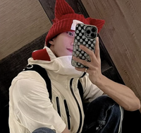 韓國直送Loverboy貓咪立體耳朵帽 - HLY & CHOCCICO