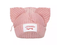 韓國直送Loverboy貓咪立體耳朵帽 - HLY & CHOCCICO