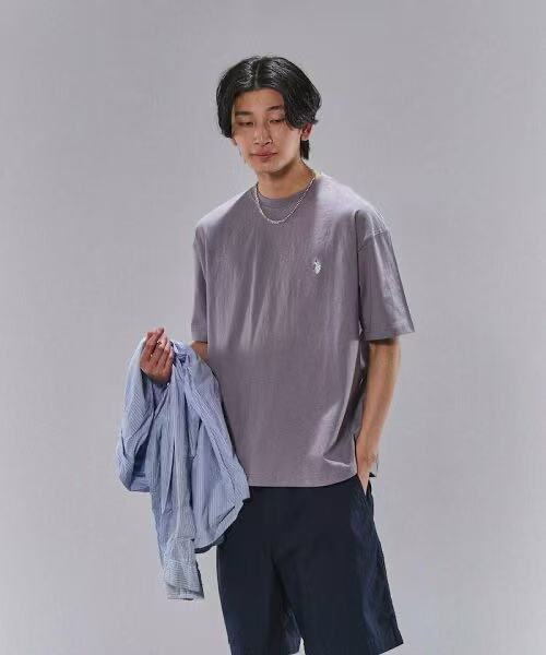 日本直送U.S. POLO ASSN x PUBLUX Patch Logo Embroidery Tee