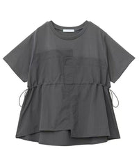 日本直送Bustier Docking Drost 5 Minute Sleeve Pullover HLY & CHOCCICO