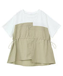 日本直送Bustier Docking Drost 5 Minute Sleeve Pullover HLY & CHOCCICO
