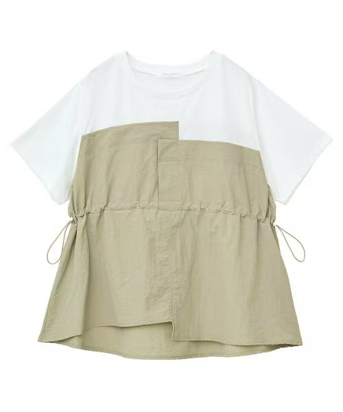 日本直送Bustier Docking Drost 5 Minute Sleeve Pullover HLY & CHOCCICO