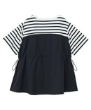 日本直送Bustier Docking Drost 5 Minute Sleeve Pullover HLY & CHOCCICO