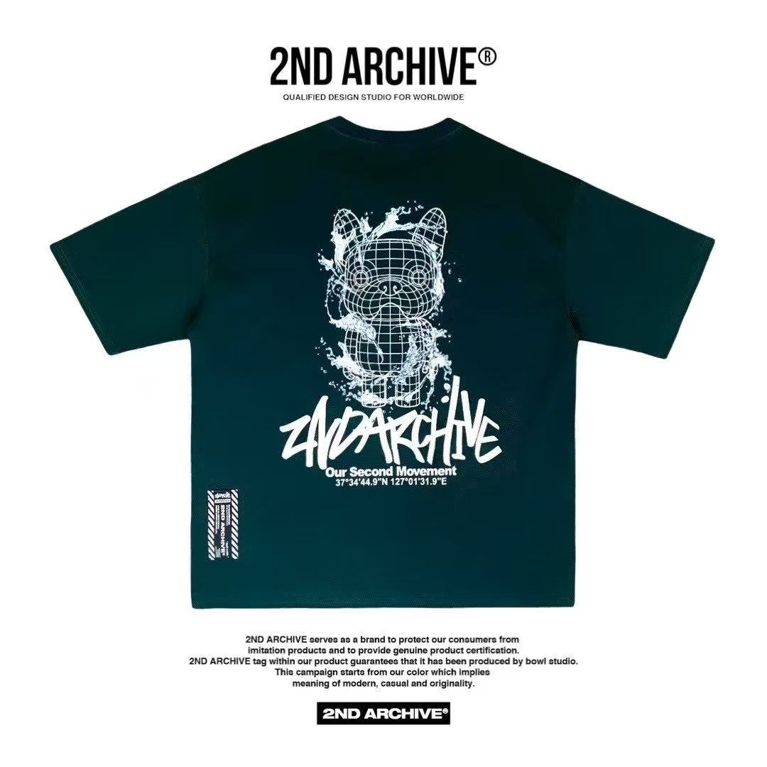 🇰🇷韓國直送🇰🇷 2ND ARCHIVE Water Line Buldog Tee