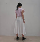 韓國直送Ruffled Elegance Tee - HLY & CHOCCICO