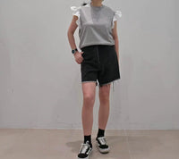 韓國直送Ruffled Elegance Tee - HLY & CHOCCICO