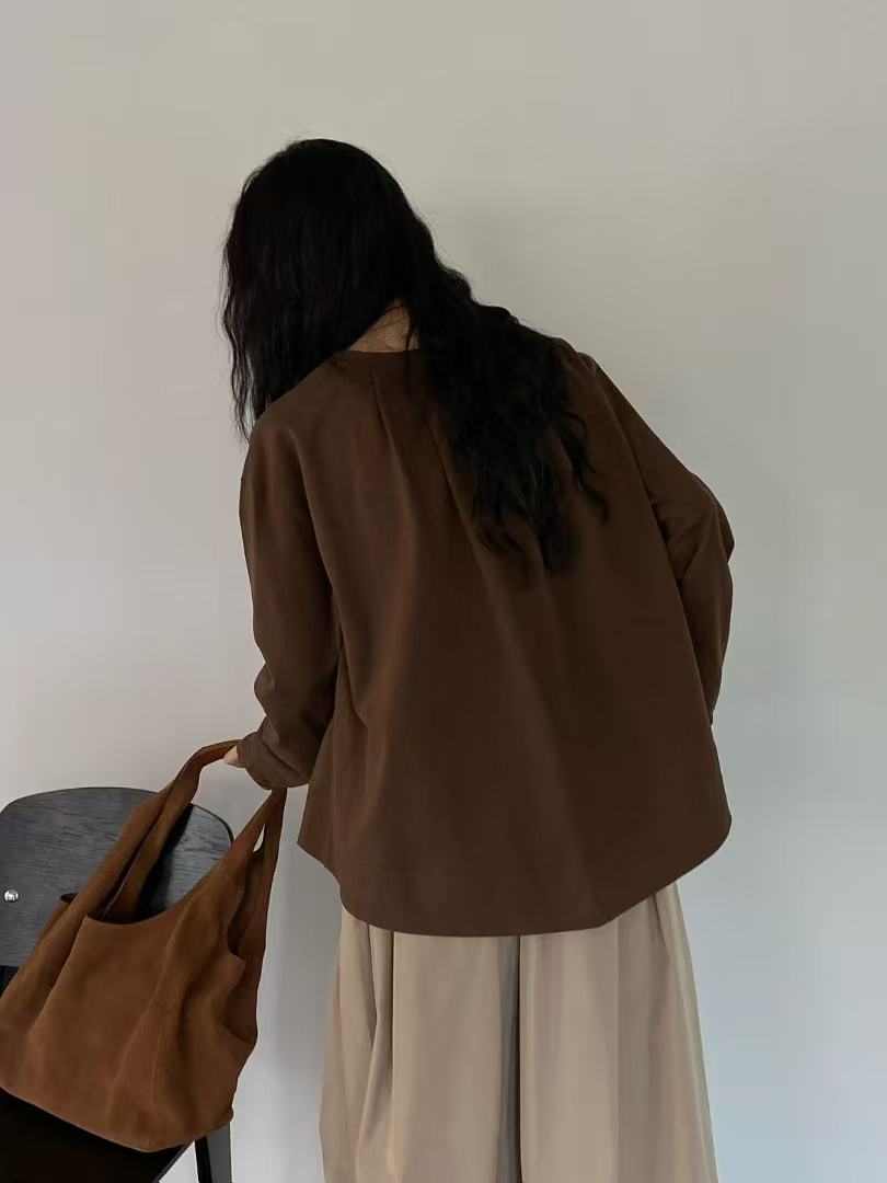 韓國直送Essential Layered Sweat／ Silk Flow Skirt