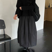 韓國直送Essential Layered Sweat／ Silk Flow Skirt