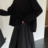 韓國直送Essential Layered Sweat／ Silk Flow Skirt