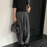 韓國直送Casual Polo Tee／ Chic Pleated Trousers