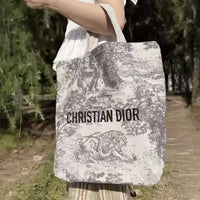 CD Beauty VIP 限定 黑色動物圖 Tote Bag - HLY & CHOCCICO