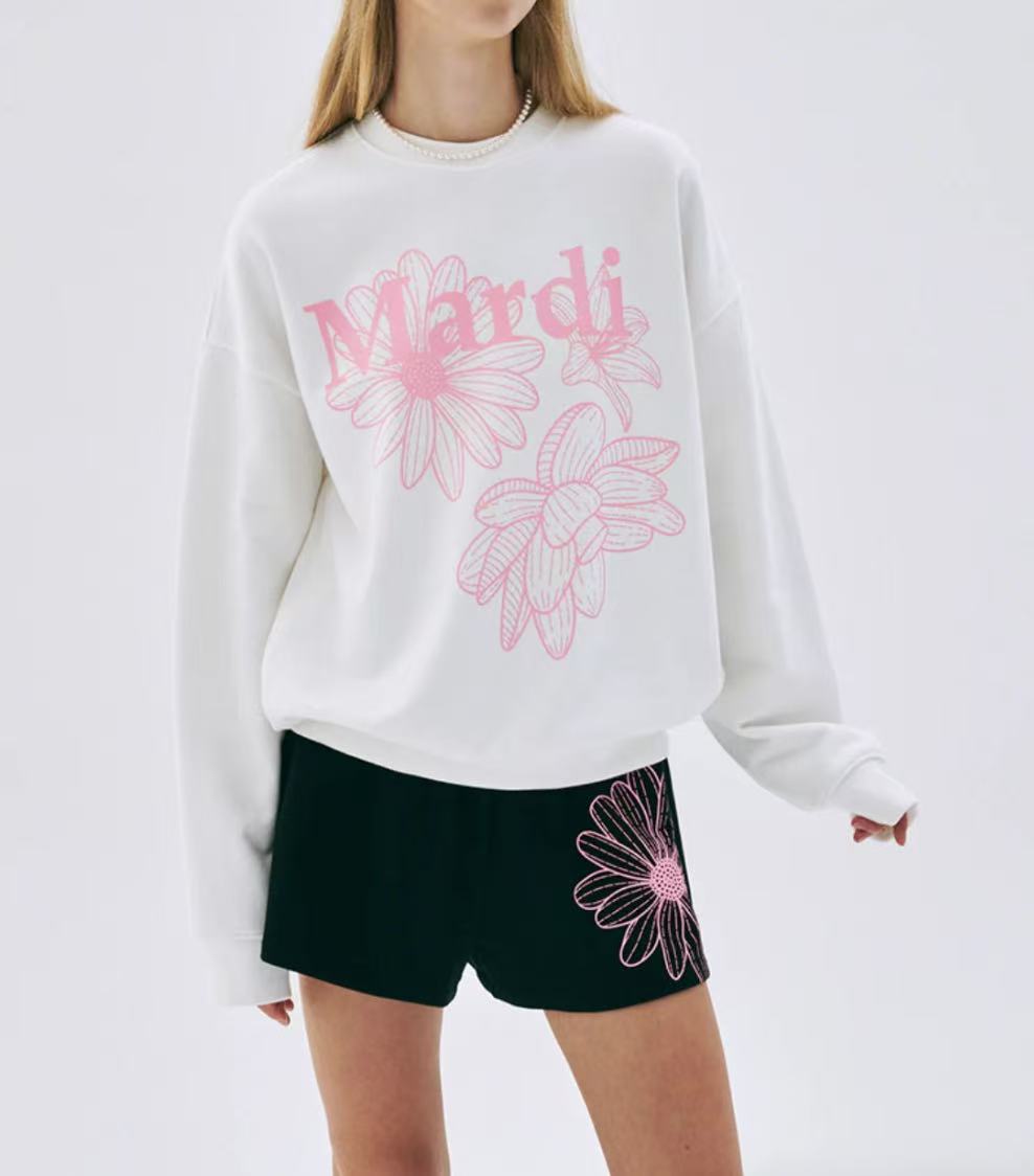 Mardi Sweatshirt Triple Flower - HLY & CHOCCICO