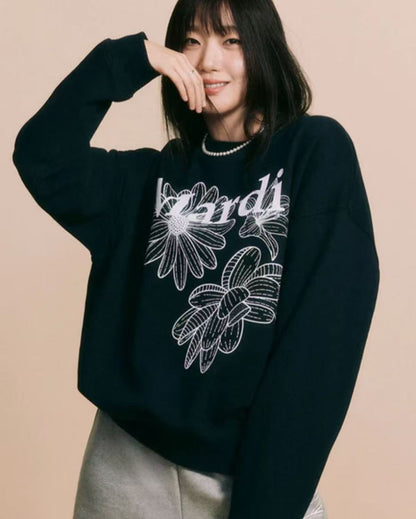 Mardi Sweatshirt Triple Flower - HLY & CHOCCICO