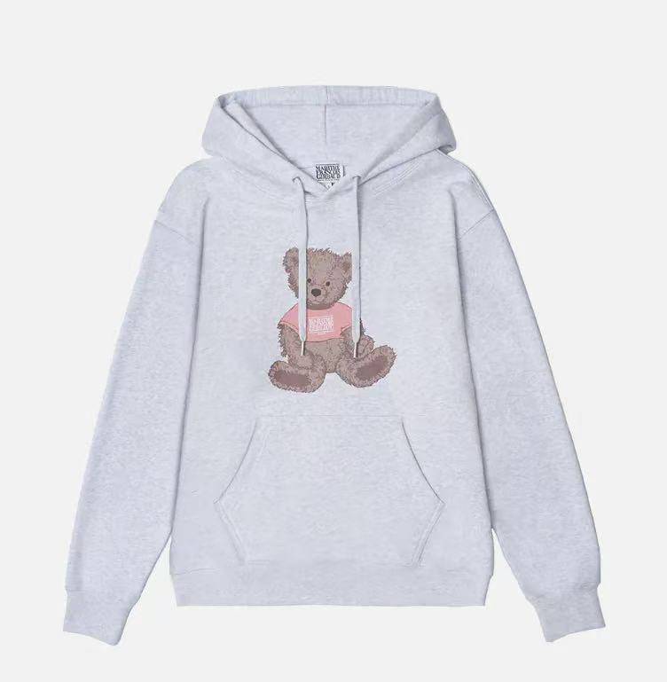MARITHE CLASSIC LOGO &amp; BEAR HOODIE - HLY &amp; CHOCCICO