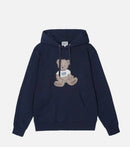 MARITHE CLASSIC LOGO & BEAR HOODIE - HLY & CHOCCICO
