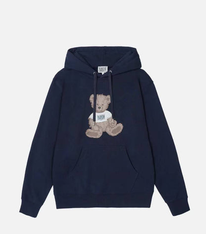 MARITHE CLASSIC LOGO & BEAR HOODIE - HLY & CHOCCICO