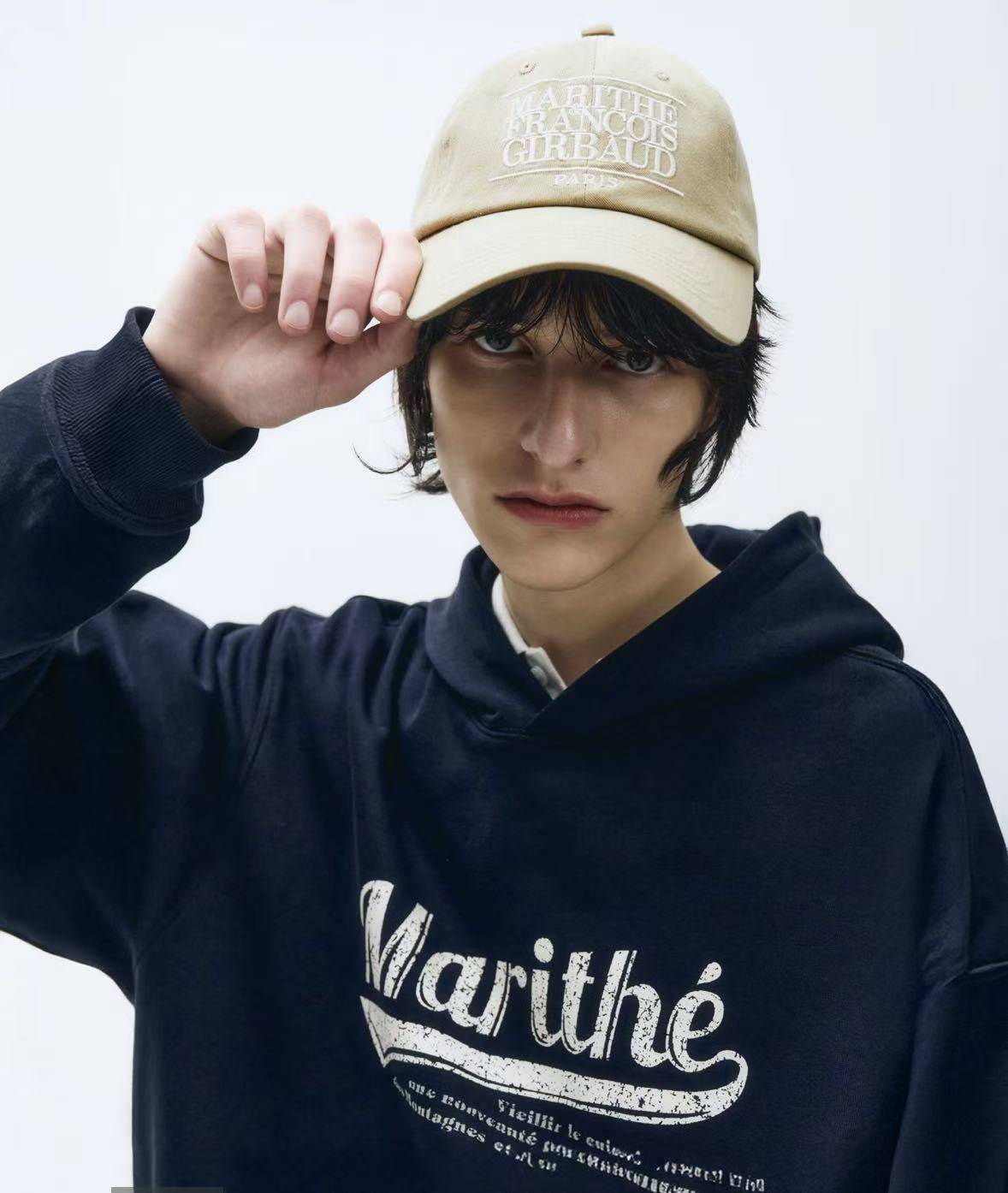 Marithe Vintage Baseball Hoodie - HLY & CHOCCICO