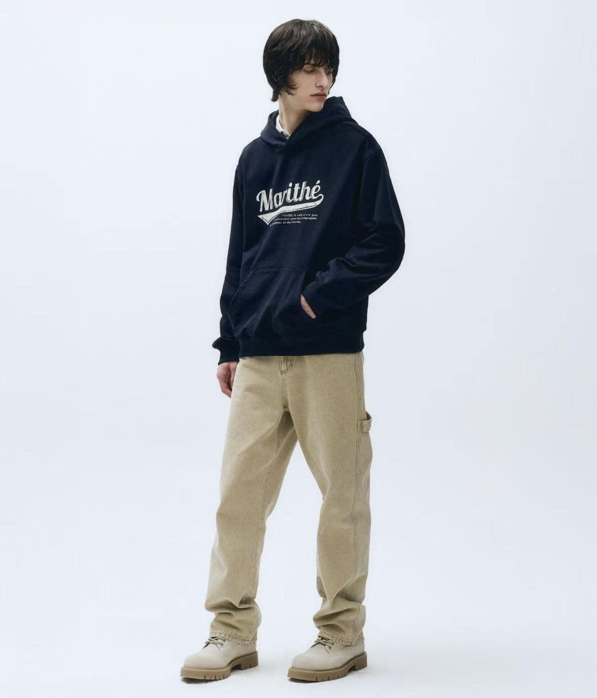 Marithe Vintage Baseball Hoodie - HLY & CHOCCICO