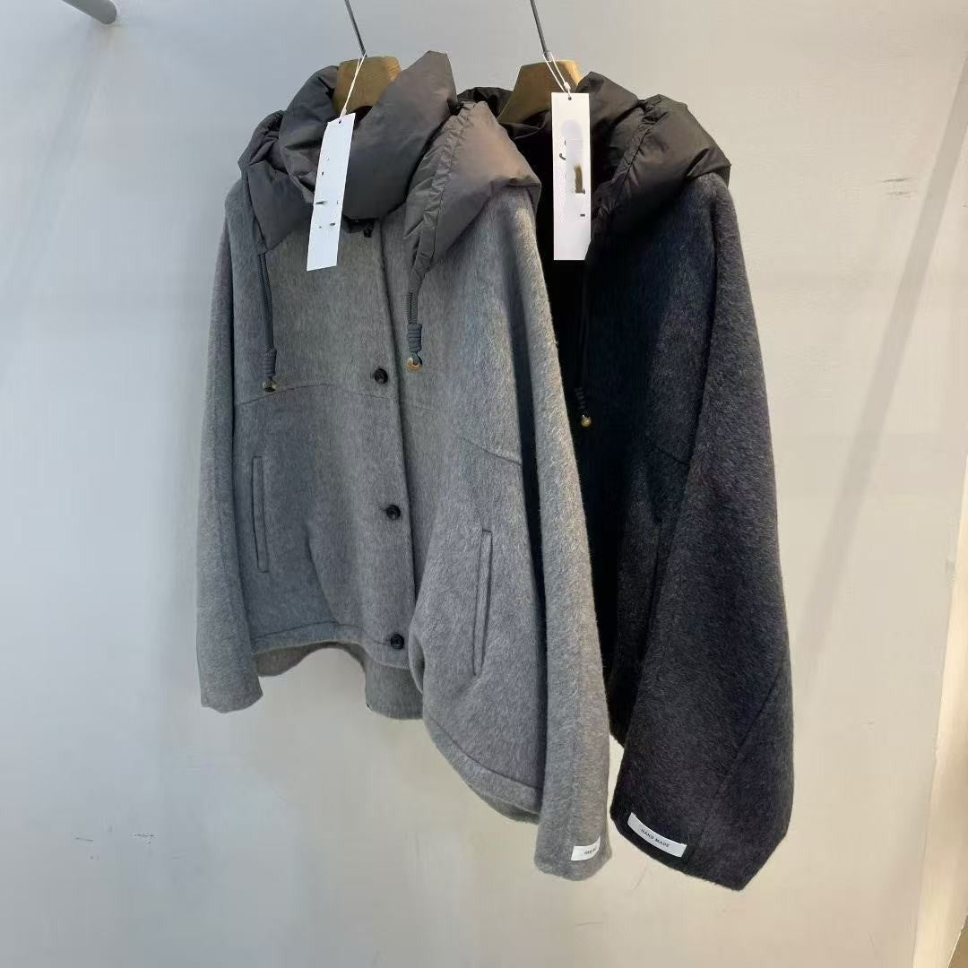 韓國直送Hand Made Alpaca Hoodie Jacket