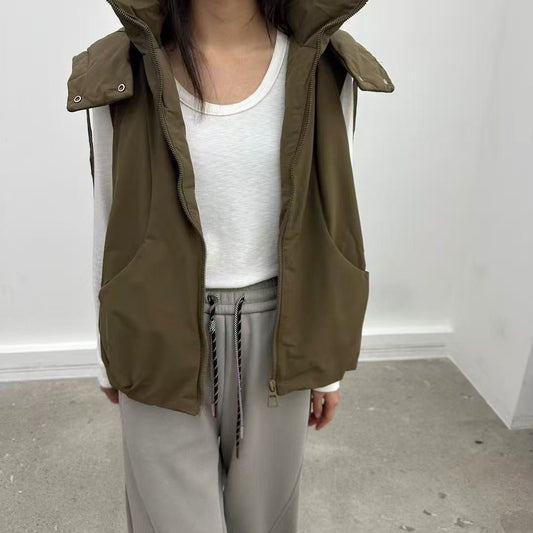 韓國直送Chic Layered Down Vest