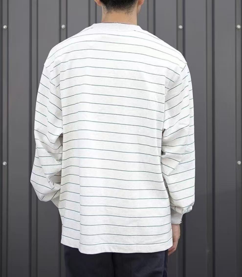 L.L Bean Union Long Sleeve Stripe Tee