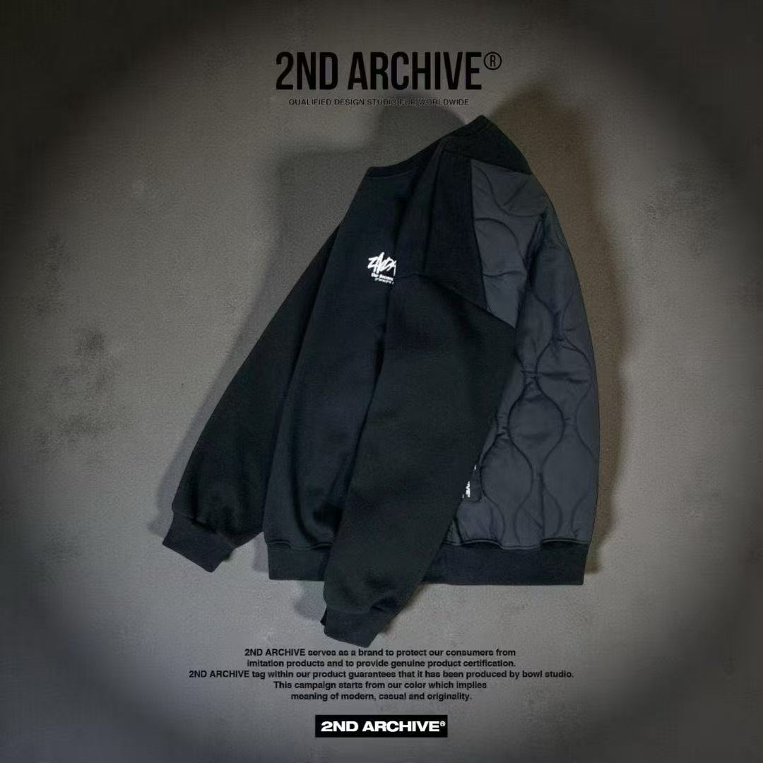 韓國直送 2ND ARCHIVE Basic Padded Sweatshirt - HLY &amp; CHOCCICO