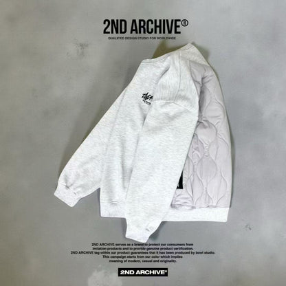 韓國直送 2ND ARCHIVE Basic Padded Sweatshirt - HLY &amp; CHOCCICO