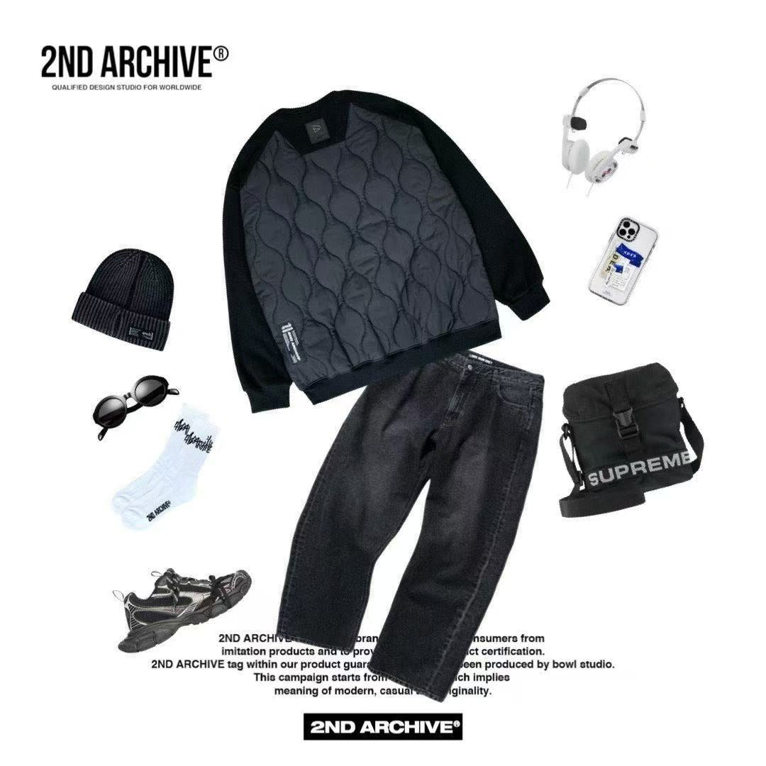 韓國直送 2ND ARCHIVE Basic Padded Sweatshirt - HLY & CHOCCICO