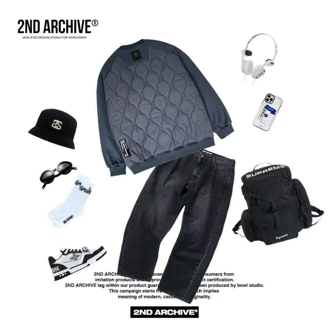 韓國直送 2ND ARCHIVE Basic Padded Sweatshirt - HLY &amp; CHOCCICO