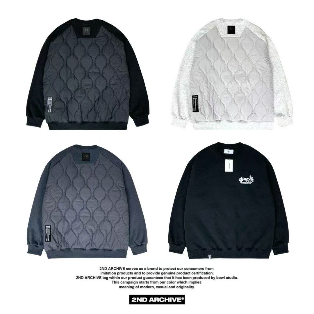韓國直送 2ND ARCHIVE Basic Padded Sweatshirt - HLY &amp; CHOCCICO