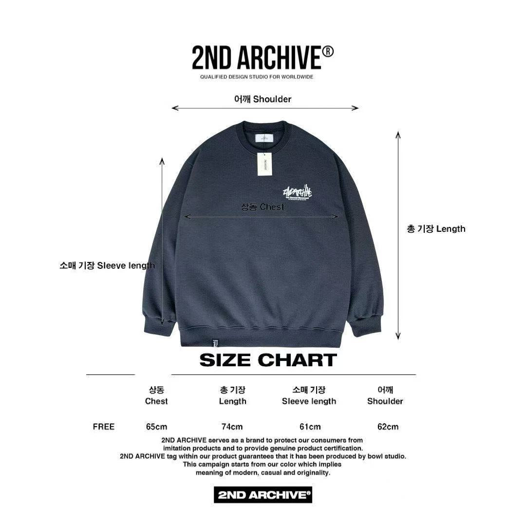 韓國直送 2ND ARCHIVE Basic Padded Sweatshirt - HLY &amp; CHOCCICO