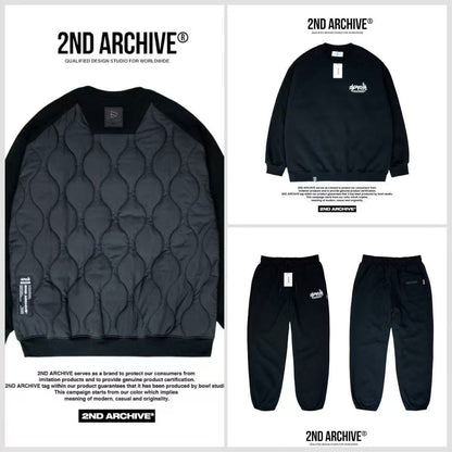 韓國直送 2ND ARCHIVE Basic Padded Sweatshirt - HLY &amp; CHOCCICO