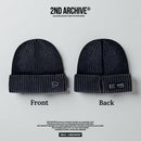 韓國直送 2ND ARCHIVE Stone Washing Cuff Beanie - HLY & CHOCCICO
