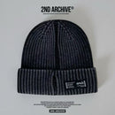 韓國直送 2ND ARCHIVE Stone Washing Cuff Beanie - HLY & CHOCCICO