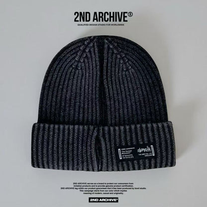 韓國直送 2ND ARCHIVE Stone Washing Cuff Beanie - HLY &amp; CHOCCICO