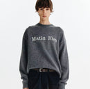 MATIN KIM  COLOR LINE POINT LOGO KNIT PULLOVER - HLY & CHOCCICO