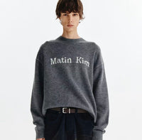 MATIN KIM  COLOR LINE POINT LOGO KNIT PULLOVER - HLY & CHOCCICO