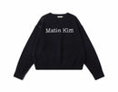 MATIN KIM  COLOR LINE POINT LOGO KNIT PULLOVER - HLY & CHOCCICO