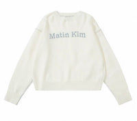 MATIN KIM  COLOR LINE POINT LOGO KNIT PULLOVER - HLY & CHOCCICO
