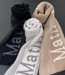 MATIN KIM STRIPE MUFFLER - HLY & CHOCCICO