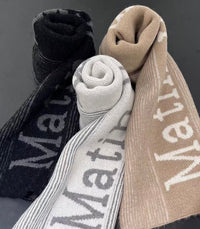 MATIN KIM STRIPE MUFFLER - HLY & CHOCCICO