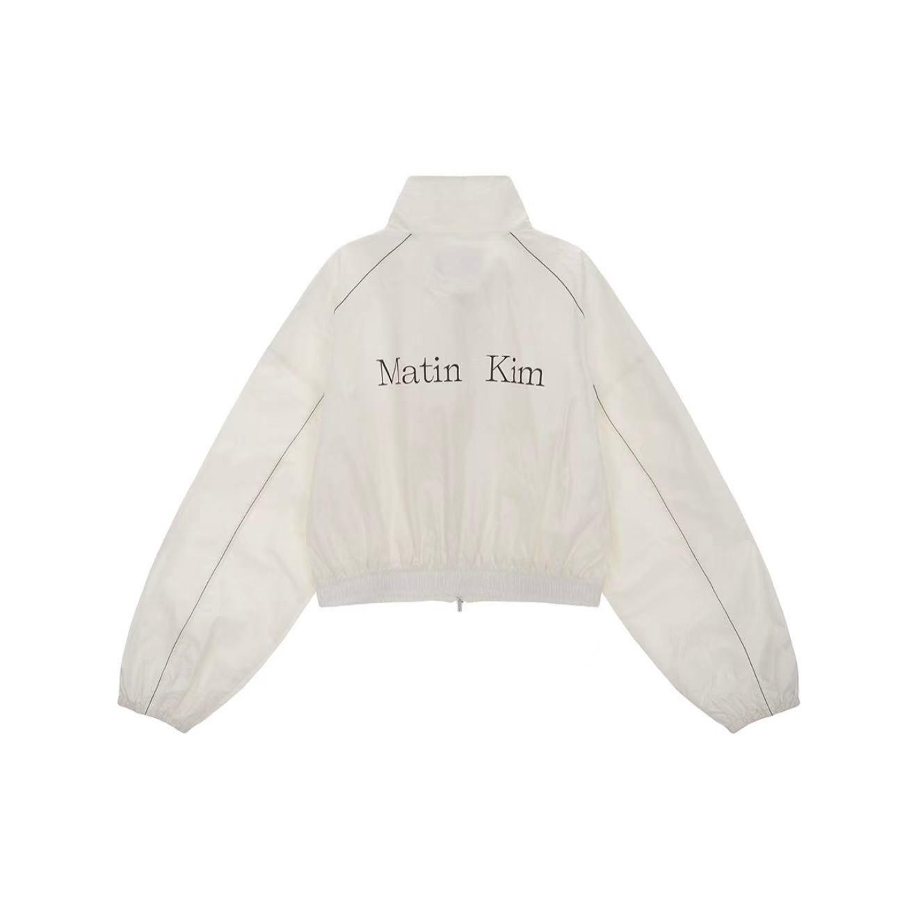 MATIN KIM MATIN COATING CROP BLOUSON