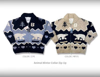 韓國直送Baron Animal Winter Collar Zip -Up - HLY & CHOCCICO