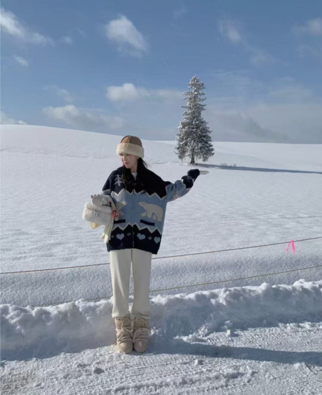 韓國直送Baron Animal Winter Collar Zip -Up - HLY &amp; CHOCCICO