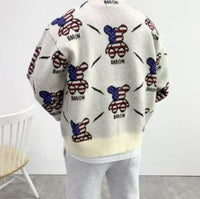 韓國直送Baron American Flag Bear Brick Cardigan - HLY & CHOCCICO