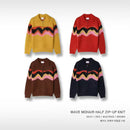 韓國直送Baron Wave Mohair Half Zip -up Knit - HLY & CHOCCICO