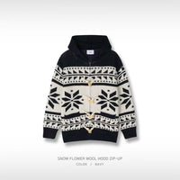 韓國直送Baron Snow Flower Wool Hood Zip Up - HLY & CHOCCICO